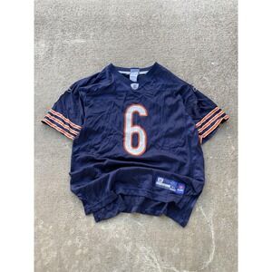 Chicago Bears Football Jersey Youth XL 18-20 Navy NFL Reebok Jay Cutler 6 Fb Sea